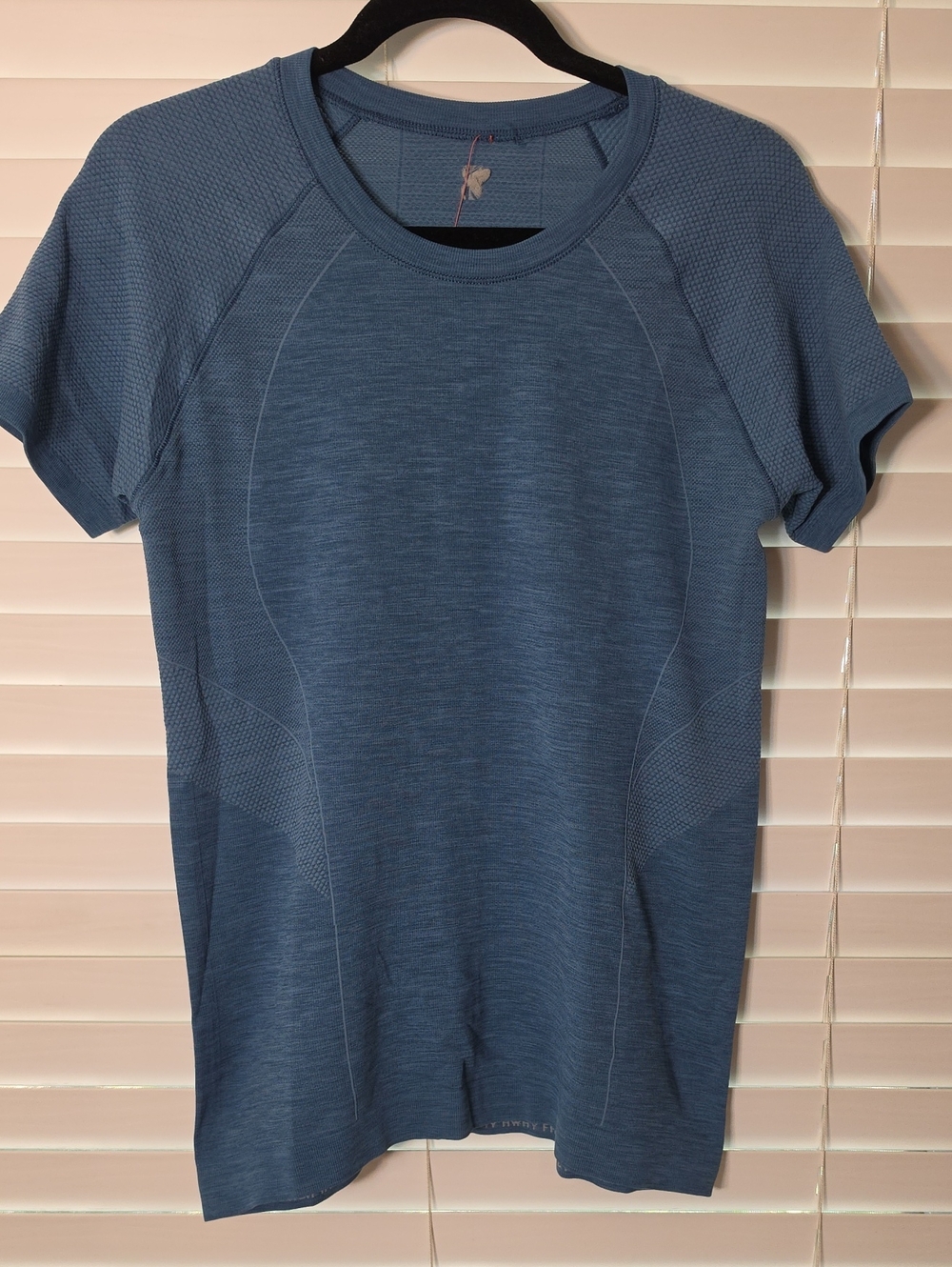 Sweaty Betty Athlete Seamless T-Shirt Stellar Blue Size Large NWT
